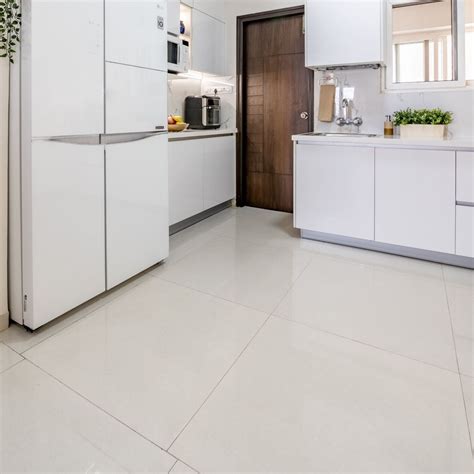 Light Beige Ceramic Floor Tiles Design | Livspace
