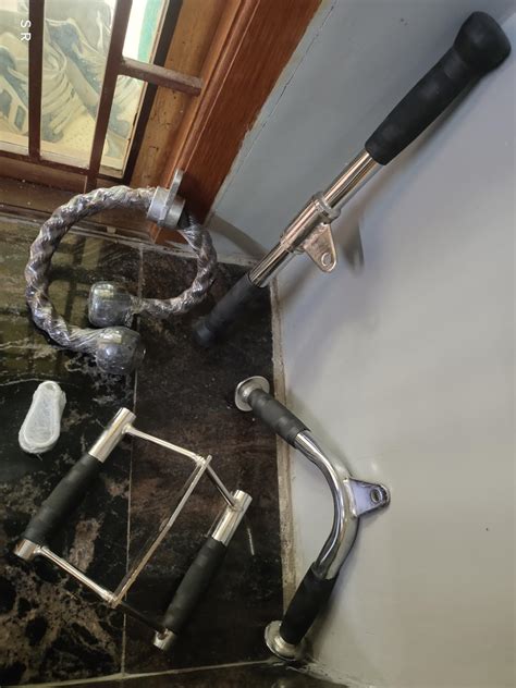 Yes4All Combo Tricep Rope/Tricep Pull Down Rope and V Bar Cable ...