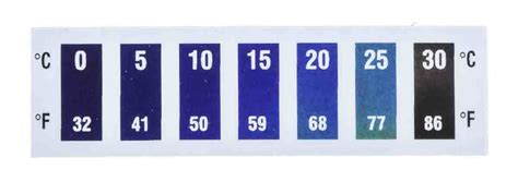 RS PRO | RS PRO Temperature Sensitive Label, 0°C to 30°C, 7 Levels ...