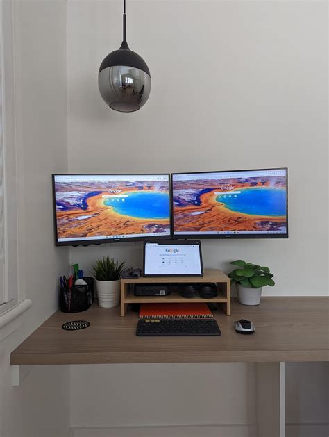 Image result for Dual 2.7 Monitor Setup