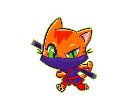 Miss Chatz - Ninja Cat Game Mascot