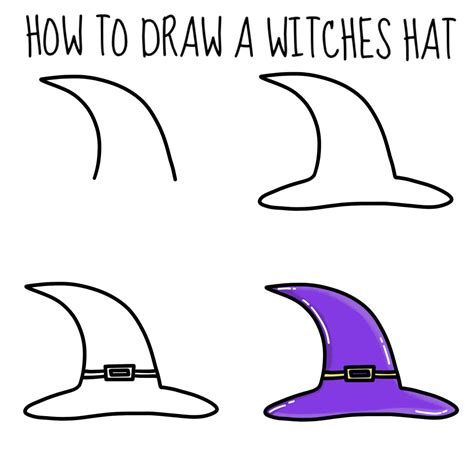 Simple Witch Drawings