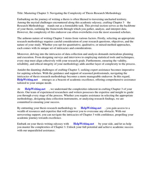 Image result for Research Methodology Chapter Examples