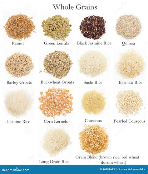 Whole Grains Collection stock image. Image of edible - 16782673