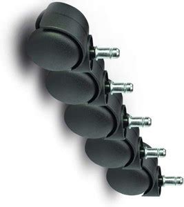 ICECLOUD Heavy Duty Alloy PIN Twin Caster (Wheels) All Office Chairs ...