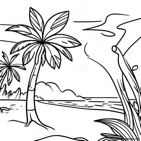 Beautiful Costa Rica Beaches Coloring Page | Coloring-Pages.com