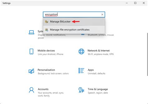 Image result for BitLocker Encryption Options