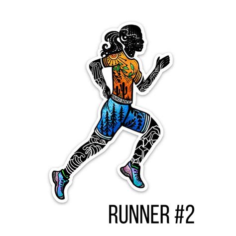 Woman Running Sticker 的图像结果