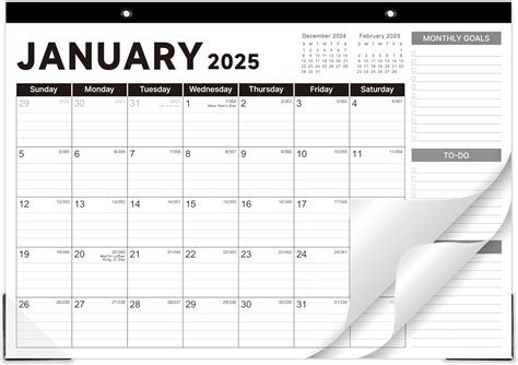 2025 Desk Calendar - Desk Calendar 2025, Jan. 2025 - Dec. 2025, 17x12 ...