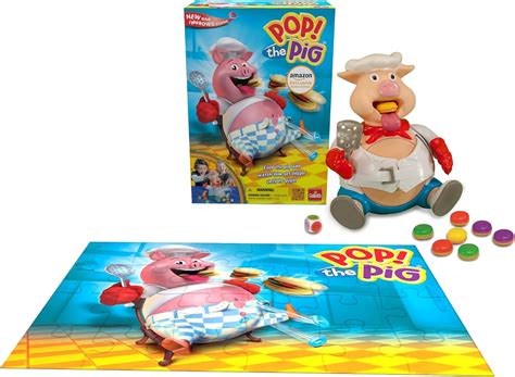 Goliath Pop The Pig w/Bonus 24pc Puzzle (Amazon Exclusive)(Bonus ...