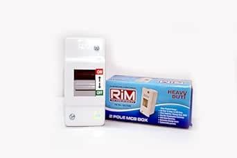 RiM 2 Pole MCB Box - Durable Double Pole Miniature Circuit Breaker ...