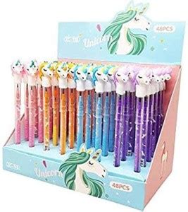 Flipkart.com | uniqueexpo Pack of 12 Designer Cute Unicorn Pencils Non ...