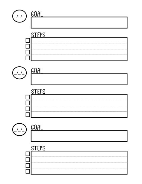 Free printable goal setting worksheet planner – Artofit