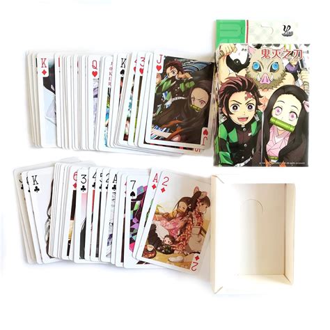 Anime Playing Cards,de Slayer Cards,Nezuko Cards,Tanjirou Cards,Demon ...