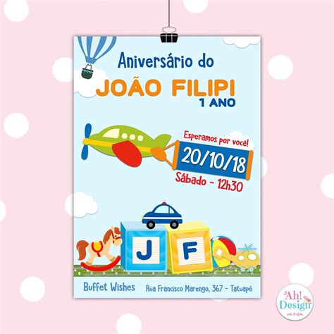 Convite Tema Brinquedos - Arte Digital | Elo7 Produtos Especiais ...