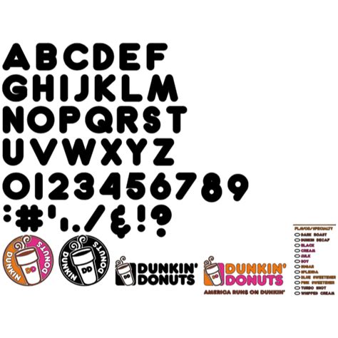 What Font Does Dunkin Donuts Use at Cheryl Franklin blog