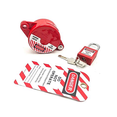 Buy SAFBY Gate Valve Lockout for 1 inch to 2.5 inch, with Red Safety ...