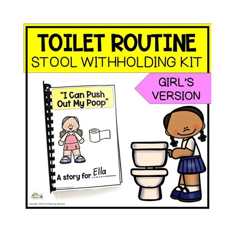Stool withholding and encopresis social story childhood constipation resource special education ...