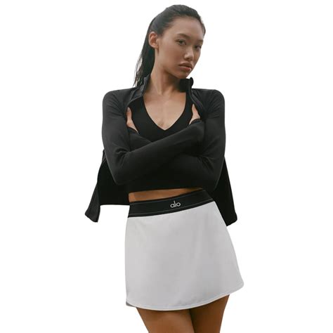 Alo Yoga Women's Match Point Tennis Skirt White – Sole Lab