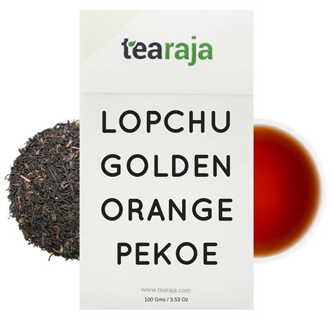 Tearaja Lopchu Golden Orange Pekoe Darjeeling Leaf Tea, 100g : Amazon ...