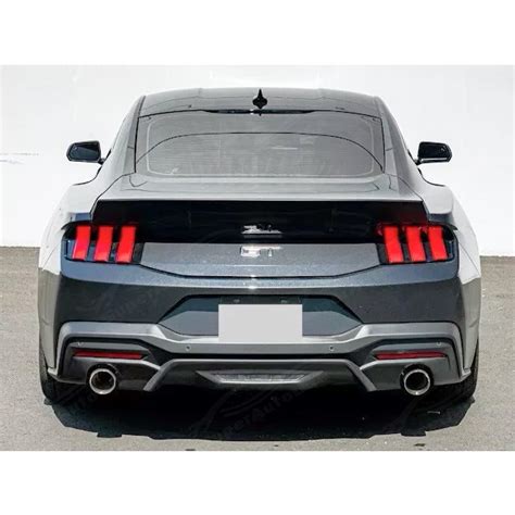 For 2024-2025 Ford Mustang S650 Rear Spoiler Wing Duckbill Spoiler Black | SuperAutoUSA