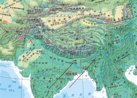 雅鲁藏布江河谷：青藏高原的水汽通道，也成就了“高原季风区”_喜马拉雅山脉