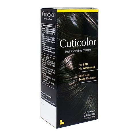 Cuticolor Permanent Hair Color Cream (Black)120gm : Amazon.in: Beauty