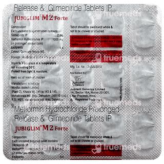 Jubiglim M 2 Forte Tablet 15: Uses, Side Effects, Price & Substitutes