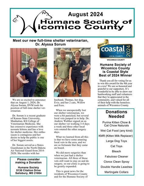 News – Humane Society of Wicomico County