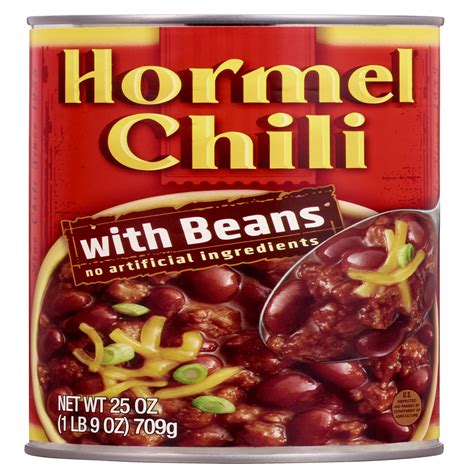 Shellfish Free? HORMEL Chili with Beans Canned Chili, No Artificial ...