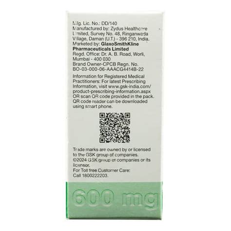 Augmentin 600mg Powder For Injection: Uses, Side Effects, Price, Dosage ...