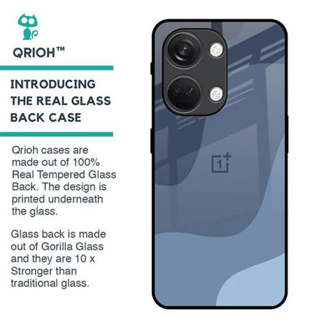 Navy Blue Ombre OnePlus Nord 3 5G Glass Back Cover - Flat 35% Off On ...