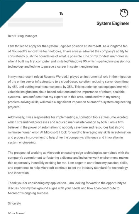 Image result for Cover Letter Examples Linux System Engineer