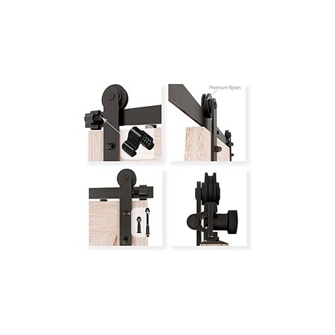 Buy YBT 8ft Sliding Barn Door Hardware Kit, Sliding Barn Door Closet ...