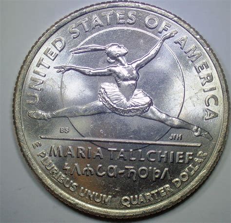 NEW ERROR 2023 P BU Maria Tallchief quarter (SMALL) Die Chip In Hair ...