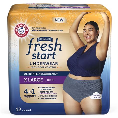 FitRight Fresh Start Incontinence Underwear for Women, Ultimate ...