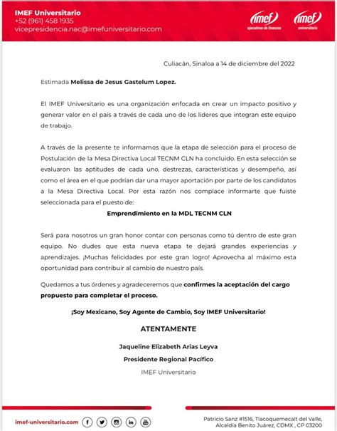 Melissa Gastelum Lopez en LinkedIn: Buenas tardes red, quiero compartirles que estoy muy ...