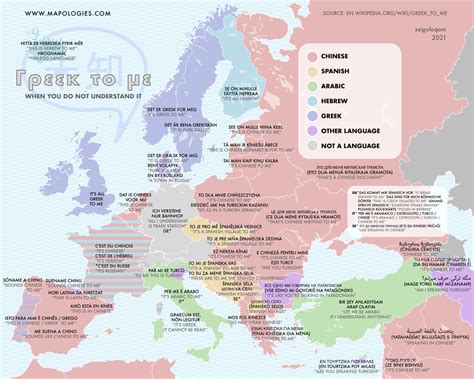 “Greek to me” in different European languages ... - Maps on the Web