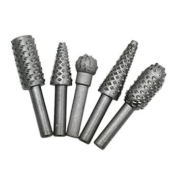 SHUANG YOU Manual Multi High Speed Steel Wood Carving Rasps Burr Drill ...