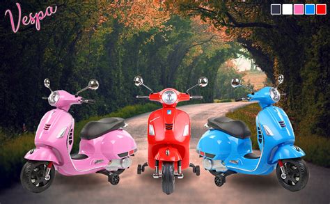 Toyhouse Vespa Rechargeable Battery Operated Ride-on Scooter for Kids(3 ...