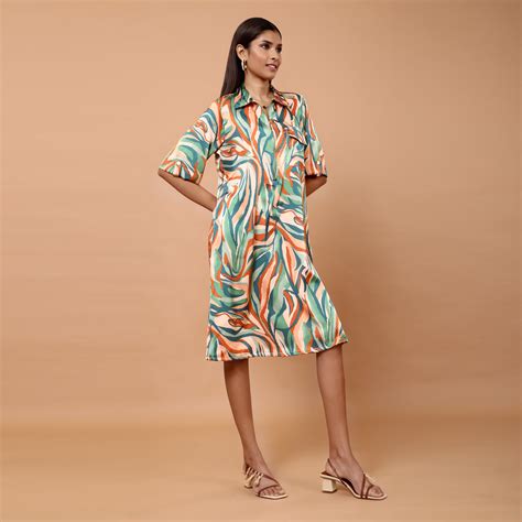 Tyla swirl printed dress – Tamiska.com
