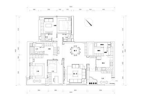 200平大平层户型图,单层200平米房屋图,五室豪华户型图(第2页)_大山谷图库