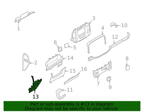 2021-2025 Ford F-150 Switch Bezel ML3Z-1504338-DC | Ford OEM Parts Outlet