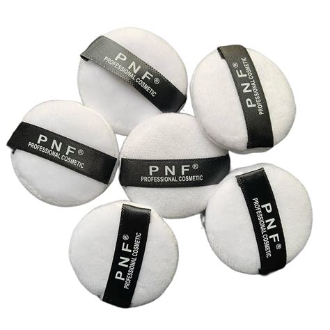 PNF 6pcs Small makeup round puff velvet texture skin friendly finger ...