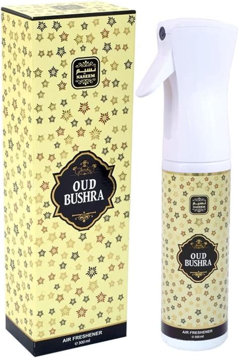 NASEEM Oud Bushra Air Freshener 300ml - Long Lasting Oud Fragrance ...