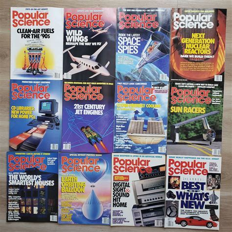 Popular Science Magazines 1990 Vintage - Etsy