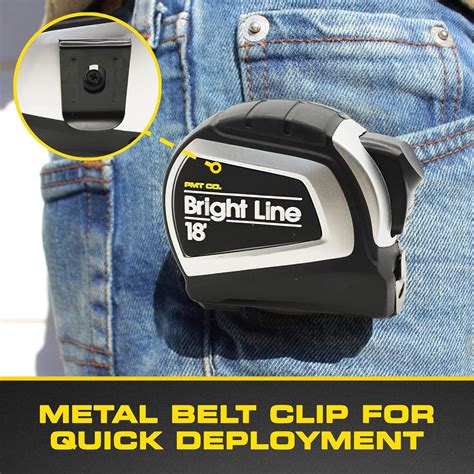 PERFECT MEASURING TAPE BrightLine High Contrast Tape Measure - 18ft ...