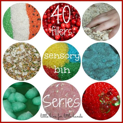 Non Food Sensory Bin Fillers for Kids Sensory Play