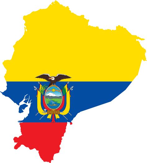 Clipart - Ecuador Flag Map