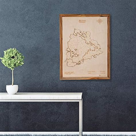 mapwood.in Laser Engraved & Hand Crafted Multi-Layered 3D Telangana ...